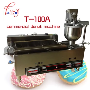 Газовая и Электрическая Автоматическая Машина Для приготовления Пончиков T-100A Коммерческая Машина Для приготовления Пончиков Fryer Maker_Donut производители Пончиков из нержавеющей стали 1ШТ