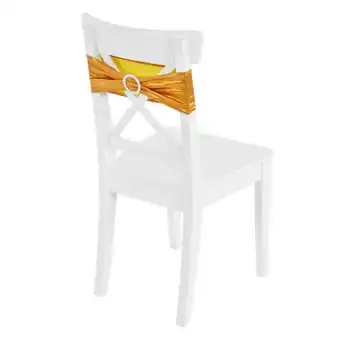 Ремешки для чехлов на стулья, пояс для стульев, широкое применение, длительный срок службы для отеля, свадьбы, банкета Изображение 2