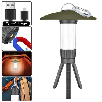 Портативный Уличный светодиодный фонарь для кемпинга, многофункциональный подвесной светильник для палатки, Садовый светодиодный фонарь, аварийное освещение с магнитом