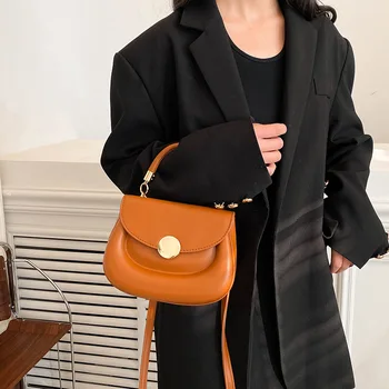 Женская маленькая сумка, простая универсальная сумка-Мессенджер, Индивидуальность, Ретро-стиль, Портативные Дизайнерские сумки-тоут для женщин 2023