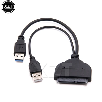 Высококачественный Высокоскоростной кабель-адаптер USB3.0 на SATA 22 pin Для 2,5-дюймового жесткого диска HDD/SSD Ноутбука С дополнительной мощностью, НОВЫЙ