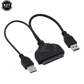 Высококачественный Высокоскоростной кабель-адаптер USB3.0 на SATA 22 pin Для 2,5-дюймового жесткого диска HDD/SSD Ноутбука С дополнительной мощностью, НОВЫЙ Изображение 2