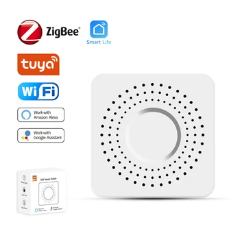 Tuya Smart WiFi/Модуль переключения ZigBee Умный Дом DIY Выключатель 1 2 3 4 Банды Поддерживает 2 способа Управления Работает с Alexa Google Home