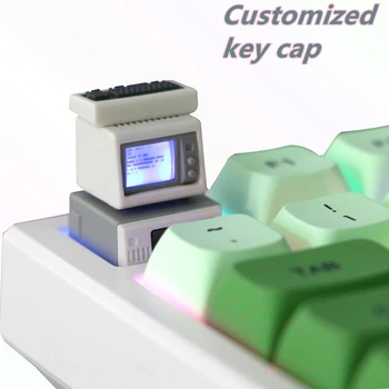 Пользовательские колпачки для клавиш IBM Keyboard, Индивидуальные ретро-колпачки для механических Классических симпатичных клавиш, кнопка для костюма, персонализированные колпачки для ключей Max