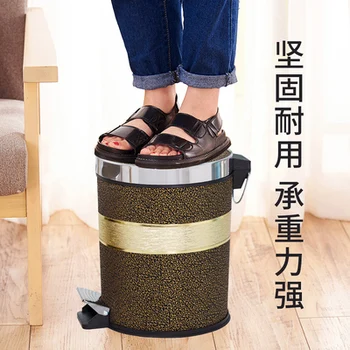 Мусорные баки с крышками, Бытовые ножные педали, Размер пластиковых корзин для мусора Изображение 2
