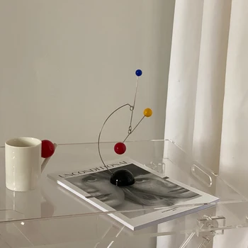 Настольные мобильные устройства Calder Balance Device Динамическое Скульптурное Украшение Ins Niche Art Украшение Стола