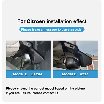 Для Citroen C5 2021 2022 Передняя и Задняя 4K Видеорегистратор для автомобильной Камеры Регистратор Dashcam WIFI Автомобильный Видеорегистратор Записывающие Устройства Изображение 2