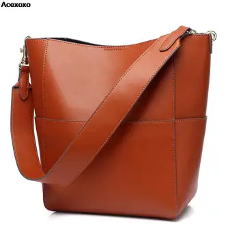 Новая кожаная сумка-тоут, модная сумка на одно плечо Изображение 2