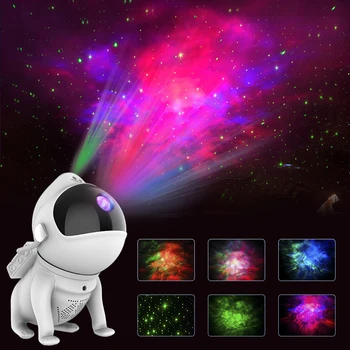 Светодиодная лампа Звездной туманности, Киберспортивная атмосфера, Звездный проектор, Галактика, ночник, Космическая Собака с Bluetooth-динамиком, приложение для дистанционного управления Изображение 2