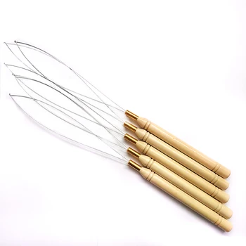 Микрокольца, петлевый инструмент, Нитевдеватель, вытягивающая игла, используется с плоскогубцами и бусинами для наращивания человеческих волос