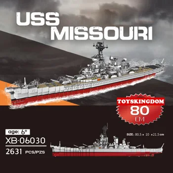 Ww2 военный BB-63 USS Missouri batisbricks строительный блок мировой войны Линкор армии США собрать модель кирпичей коллекция игрушек