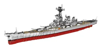 Ww2 военный BB-63 USS Missouri batisbricks строительный блок мировой войны Линкор армии США собрать модель кирпичей коллекция игрушек Изображение 2
