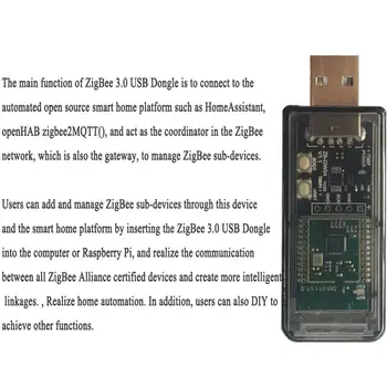 Мини-Концентратор с открытым исходным кодом 2023 USB Dongle Модуль Чипа Универсальный Умный Дом Zb-gw04 Zigbee 3.0 Шлюз Новая Поддержка Ota Через Uart Изображение 2
