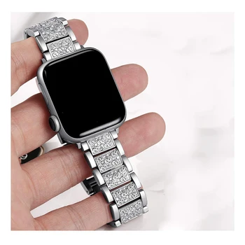 Металлический ремешок для Apple Watch Ultra 8 7 band 45 мм 41 мм iwatch 6 5 4 SE 44 мм 40 мм Браслет из нержавеющей стали для Series 3 42 мм 38 мм Изображение 2