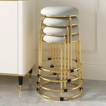 Компактные стулья для гостиной С удобными металлическими ножками Стулья для гостиной Дизайнерские модные аксессуары для салона