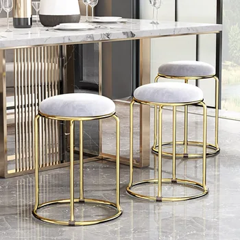 Компактные стулья для гостиной С удобными металлическими ножками Стулья для гостиной Дизайнерские модные аксессуары для салона Изображение 2