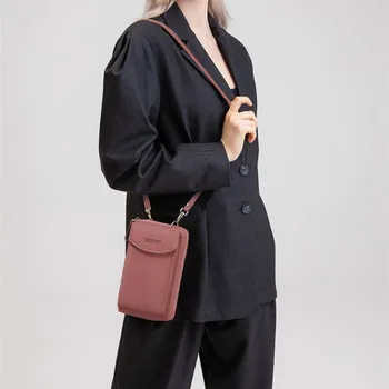 Новые Модные женские сумки, Кошельки и сумочки, Роскошная Дизайнерская сумка на плечо, Дорожная сумка для телефона для девочек, однотонная сумка через плечо
