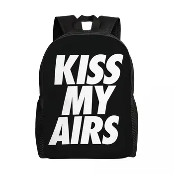 Рюкзаки Kiss My Airs для женщин и мужчин, Водонепроницаемая школьная сумка для колледжа, сумки для книг с принтом