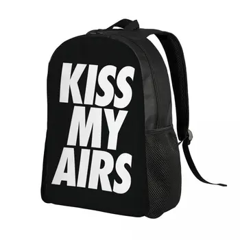 Рюкзаки Kiss My Airs для женщин и мужчин, Водонепроницаемая школьная сумка для колледжа, сумки для книг с принтом Изображение 2