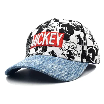 Горячая распродажа 2021 года, Детская шляпа Disney, Модная повседневная бейсболка с Микки из мультфильма, Регулируемая Весенне-летняя новая кепка для улицы Изображение 2