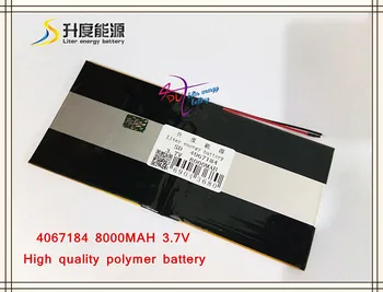 3,7 В 8000 мАч SD 4067184 (полимерный литий-ионный аккумулятор) для планшетных ПК, POWER BANK, электронной книги