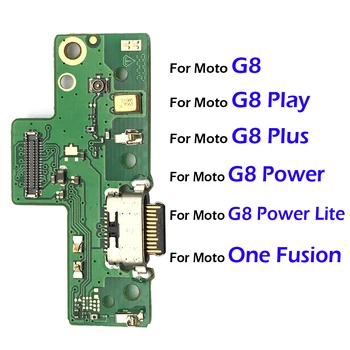 10 шт. Плата Зарядного устройства Flex Для Moto G8 G7 G9 Play Plus Power Lite One Fusion Macro Hyper USB Порт Разъем Док-станция Кабель Для Зарядки Изображение 2