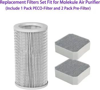 Комплект сменных фильтров для воздухоочистителя Molekule, включающий 1 комплект PECO-фильтра и 2 комплекта предварительных фильтров Изображение 2