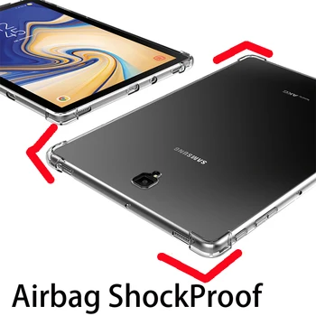 Для Samsung Galaxy Tab S4 10,5 2018 T830 SM-T835 Мягкий защитный чехол из ТПУ с защитой от трещин, Противоударный силиконовый чехол Tab A 10,5 AT590F
