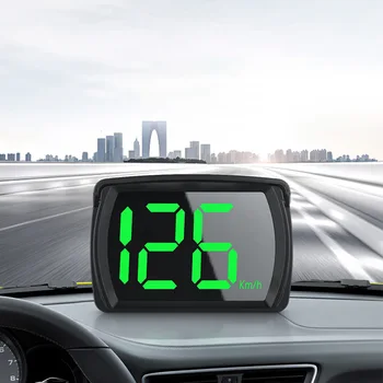 1x HUD GPS Головной дисплей Спидометр Одометр Автомобильные цифровые универсальные датчики скорости Подходит для всех легковых автомобилей Автобусов грузовиков Велосипедов