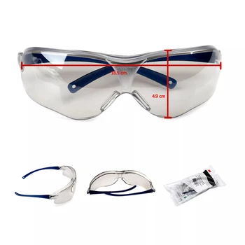Ударопрочные очки 3m 10434 для защиты глаз, Рабочие очки, защитные очки от пыли и царапин, Противоударные линзы Изображение 2