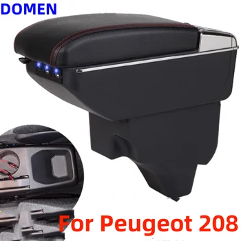Новый Для Peugeot 2008 Подлокотник коробка Для Peugeot 208 2019 2020 2021 2022 2023 Запчасти для дооснащения Коробка для хранения интерьера Автомобильные аксессуары