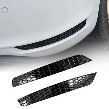 1 пара накладок на заднюю противотуманную фаруху в виде сот, стайлинг для Golf 6 GTI, отражающие полосы заднего бампера, глянцевая наклейка