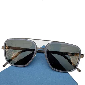 Безвинтовые Дизайнерские Пилотные негабаритные поляризованные солнцезащитные очки UV400 51-19-145 из чистого титана, ультралегкие мужские очки для вождения Изображение 2