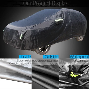 Чехол для автомобиля, авто, наружный солнцезащитный козырек, Дождь, Снег, Защита от ветра, водонепроницаемый чехол для Chevrolet Nubira Изображение 2