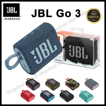 Оригинальный беспроводной Bluetooth-динамик JBL GO3, Портативный Водонепроницаемый динамик, Уличные колонки, Спортивный басовый звук, мини-динамик JBL GO 3