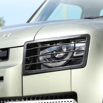 Для Land Rover Defender 110/90 2020 2021 2022 2023 Передняя Фара Автомобиля Из Нержавеющей Стали + Отделка Крышки заднего Фонаря