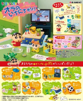 Оригинальные фигурки Crayon Shin Chan Day, Конфетная игрушка, аниме-фигурка, Милая Кавайная коробка, Миниатюрная модель, подарок