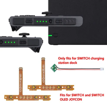 Кнопки eXtremeRate Pure Green SL SR Указывают мощность, комплект светодиодной настройки Firefly для NS Switch Joycons & Dock Изображение 2