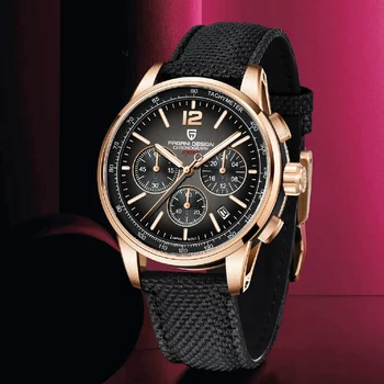 2023 Новый ДИЗАЙН PAGANI КОД Мужские часы Лучший бренд Класса Люкс Кварцевые часы для мужчин Спортивные Водонепроницаемый Хронограф VK63 Сапфировое стекло