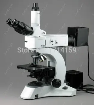 Металлургический микроскоп-AmScope Поставляет Металлургический Микроскоп с поляризацией в Темном поле 50X-2500X + 5-мегапиксельная камера Изображение 2