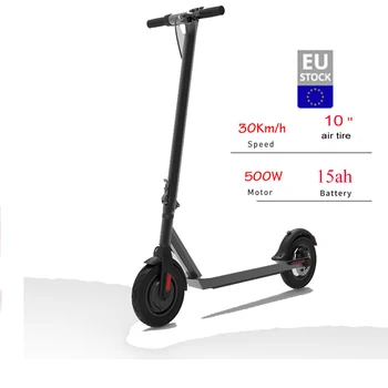 2023 Дешевые продажи 10-дюймовых электрических скутеров дальнего действия с мощным мотором мощностью 500 Вт, складной электрический скутер для взрослых Изображение 2