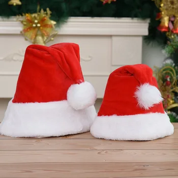 Рождественские Шапочки-Бини Для женщин и мужчин, плюшевые теплые зимние шапки, Рождественские утолщенные Кепки, оптовые украшения для Рождественских шляп