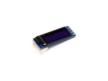 Модуль OLED-дисплея Waveshare 0,91 дюйма, 128x32 пикселя, интерфейс I2C, встроенный контроллер, 16-разрядный уровень серого, драйвер 1306 3,3 В/5 В Изображение 2