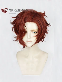 The Arcana Джулиан Деворак короткие каштаново-рыжие волосы косплей костюм парики + бесплатная шапочка для парика Изображение 2