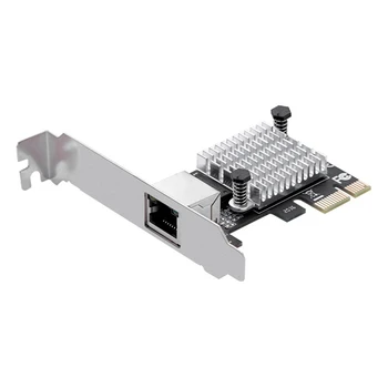 Гигабитный сетевой адаптер 2,5G с 1 портом 2500 Мбит/с PCIe 2,5 G Ethernet-карта RJ45 LAN-контроллер RTL8125B Изображение 2