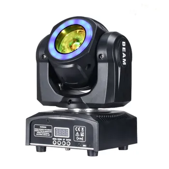 DJ Lighting Mini Moving Head 60W Beam Stage Led Light С 12LED SMD5050 RGB Супер Яркий светодиодный Стробоскопический точечный Светильник Dmx Control