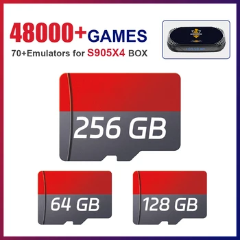 TF/Игровая карта 70 + Эмуляторов с 48 000 + играми для PSP/PS1/NDS/N64/DC/SS/MAME для ретро игровой консоли/TV BOX/HK1 RBOX X4