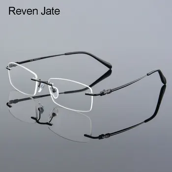 Reven Jate 633 Мужские Очки Без Оправы в Оправе Оптические Очки по Рецепту для Мужчин Модные Очки Без Оправы