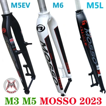 Mosso Вилка M5L M6 M5 M5E M5EV M3 Вилка для горного велосипеда Подходит для 26 27,5 29er Вилка для Шоссейного Велосипеда v образный тормоз Передние Вилки Конус Глянцевый Матовый