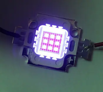 10шт 10 Вт Ультрафиолетовый светодиодный светильник высокой мощности 395нм ~ 400нм Светодиодный чип высокой мощности для diy 10 Вт уф светодиодный чип 10 Вт 395нм светодиодный чип Изображение 2